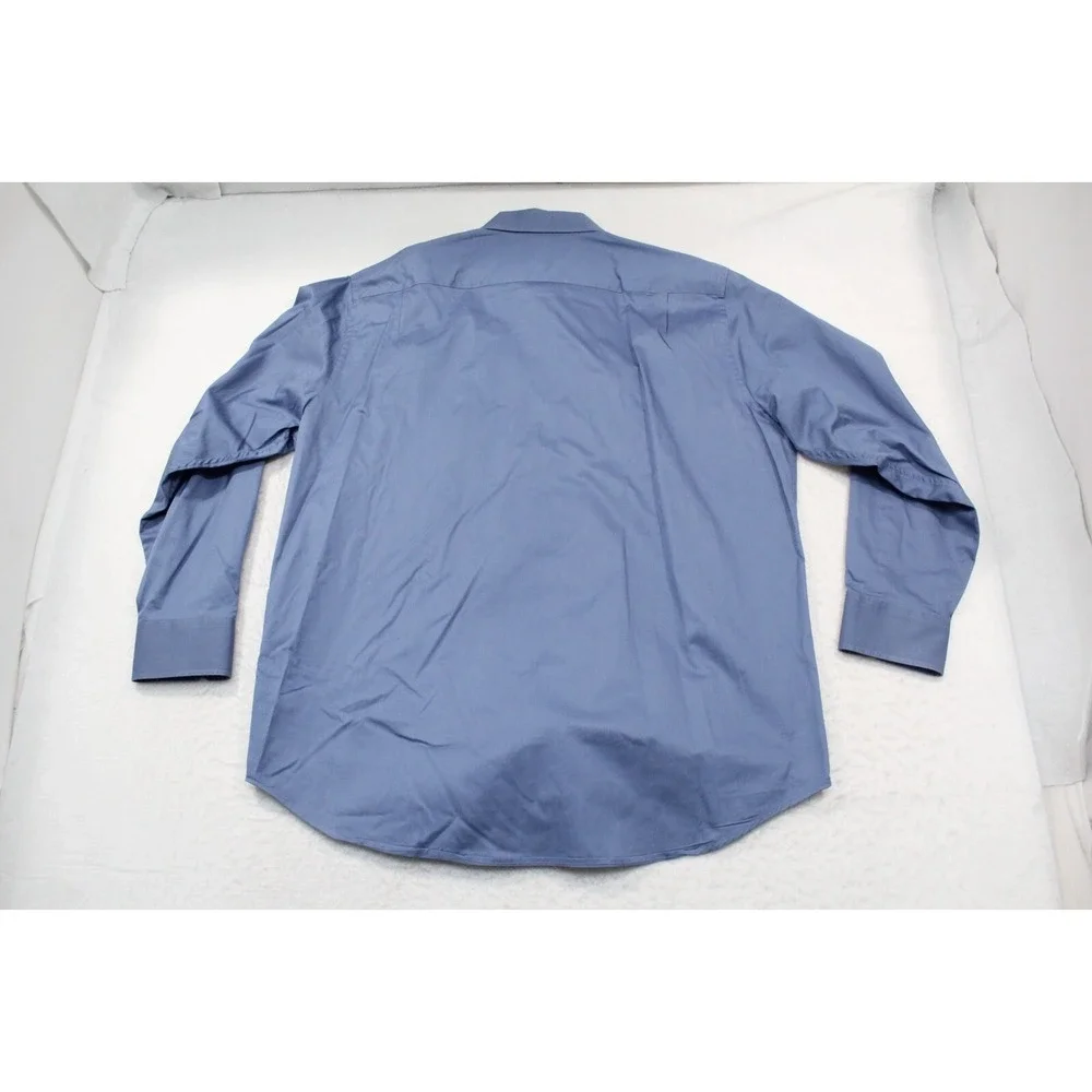 Banana‎ Republic Dress Shirt Blue Long Sleeve Button Up Mens XL 17-17.5
